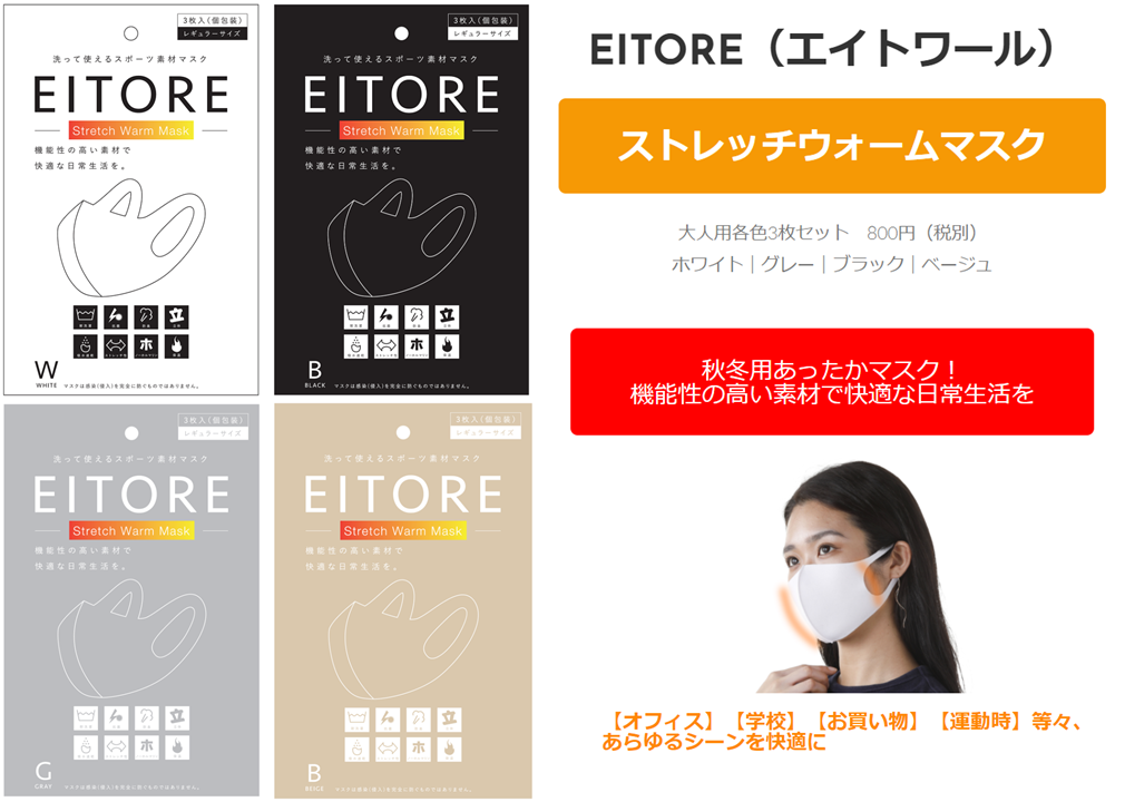 Read more about the article 秋冬用EITORE（エイトワール）発売開始！